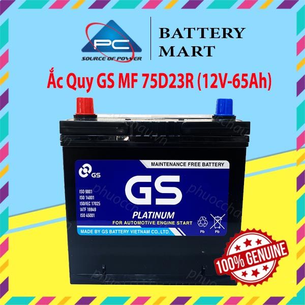 Ắc Quy GS MF 75D23R (12V-65AH)