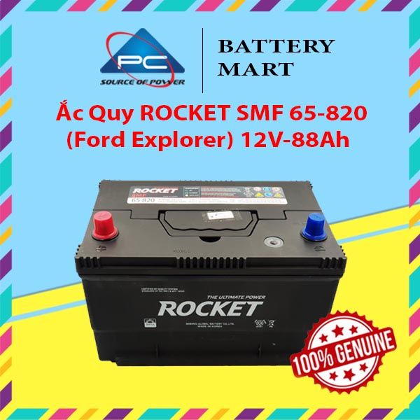 Ắc Quy ROCKET SMF 65-820 (Ford Explorer) 12V-88Ah