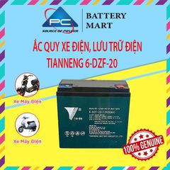 Ắc Quy Xe Máy Điện Thiên Năng TIANNENG 6-DZF-20 12V-20AH, acquy dùng cho Xe Điện