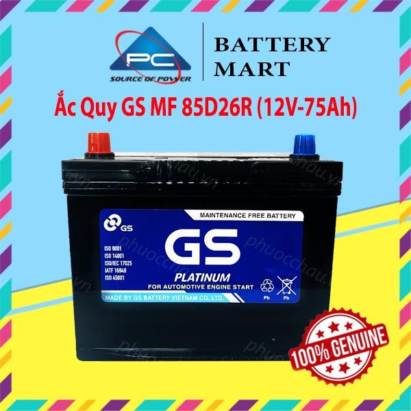 Ắc Quy GS MF 85D26R (12V-75AH)