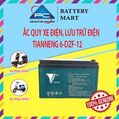 Ắc Quy Xe Máy Điện Thiên Năng TIANNENG 6-DZF-12 12V-12AH, acquy dùng cho Xe Điện