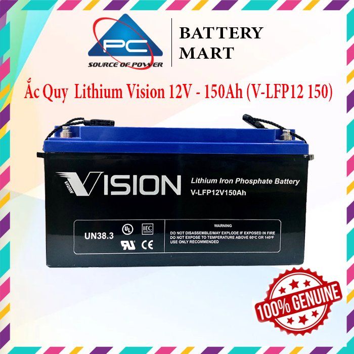 Ắc Quy Lithium VISION V-LFP12150 12V-150AH