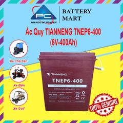 Ắc Quy Thiên Năng Tianneng TNEP6-400 (6V - 400Ah),  ắc quy dùng cho xe điện, xe golf, xe chà sàn