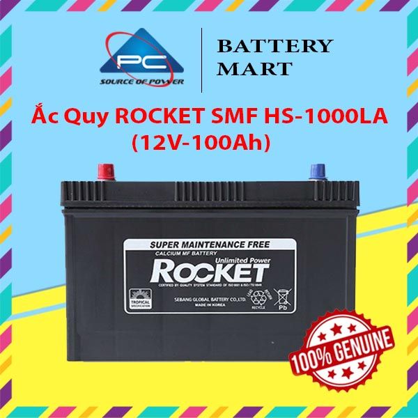 Ắc Quy ROCKET SMF HS-1000LA (12V-100Ah)