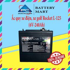 Ắc quy xe điện, xe golf Rocket L-125 (6V-240Ah)