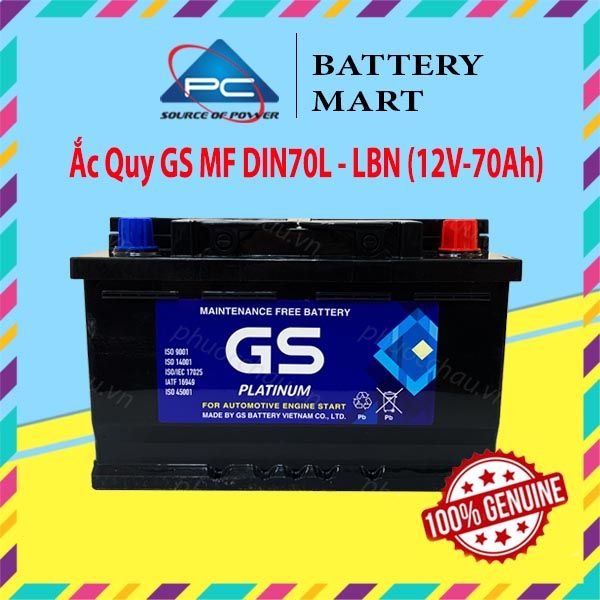 Ắc Quy GS MF DIN70L-LBN (12V-70AH)