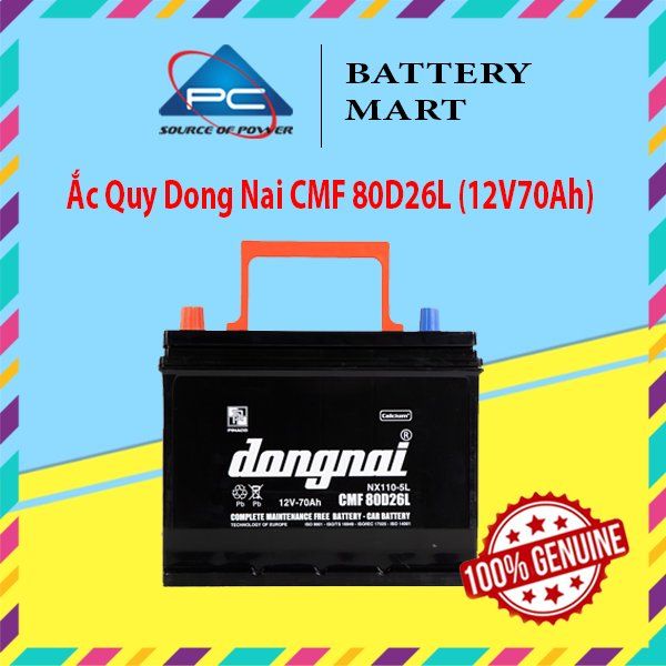 Ắc Quy Dong Nai CMF 80D26L (12V70Ah)