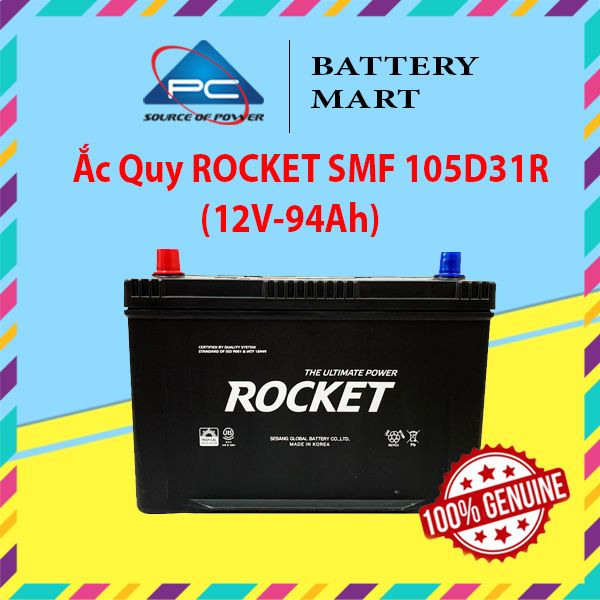 Ắc Quy ROCKET SMF 105D31R (12V-94Ah)