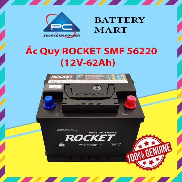 Ắc Quy ROCKET SMF 56220 (12V-62Ah)