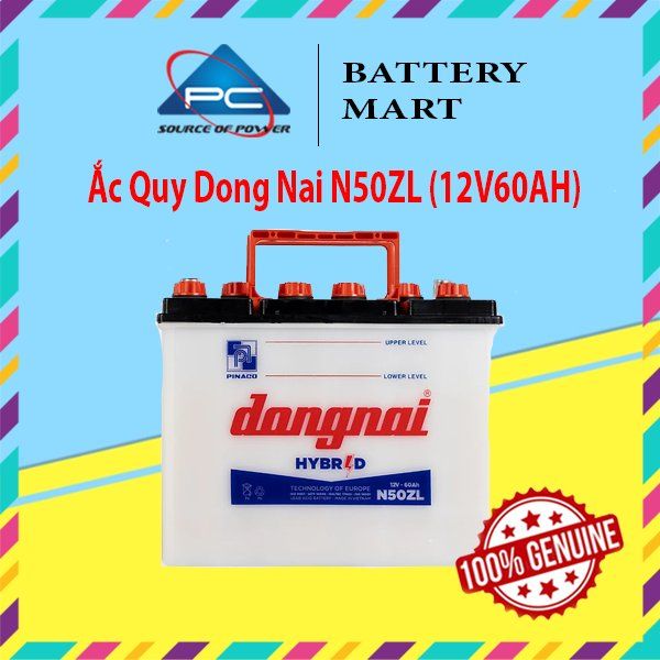 Ắc Quy Dong Nai N50ZL (12V60AH)