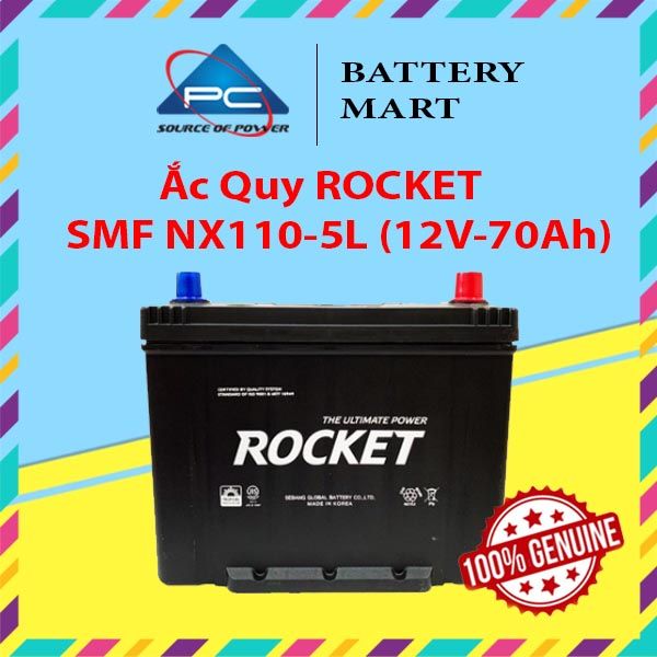 Ắc Quy ROCKET SMF NX110-5L (12V-70Ah)