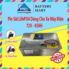 Pin Lithium, Pin Sắt LifePO4 dung lượng 72V - 45Ah dùng cho xe máy điện