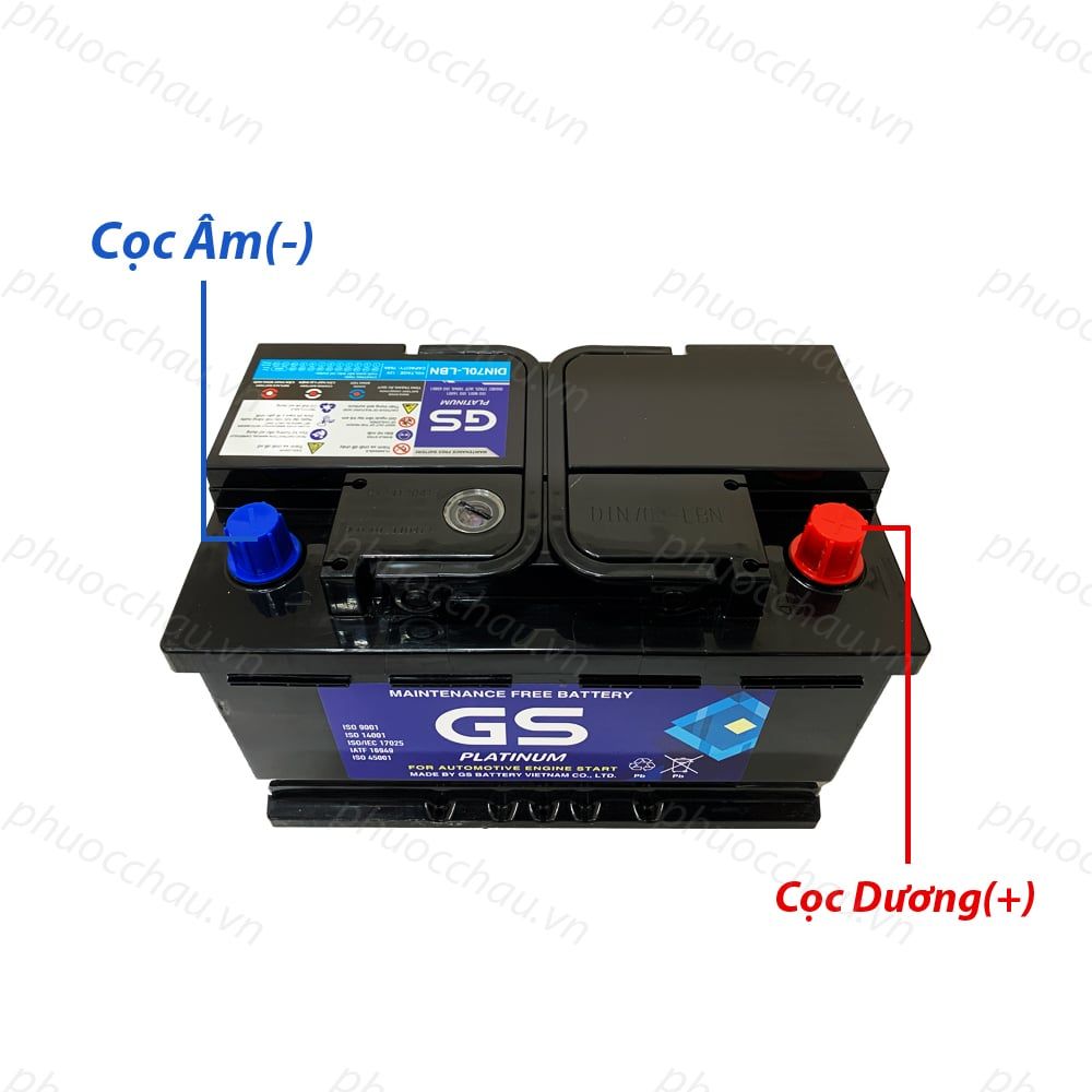 Ắc Quy GS MF DIN70L-LBN (12V-70AH)