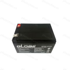 Bình Ắc Quy Khô Globe WP12-12 12V12AH, dùng cho loa kéo, bình phun thuốc, ups, xe đạp điện