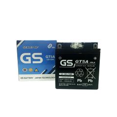 Bình ắc quy khô GS GT5A 12V-5Ah cho xe máy Dream, Wave, Future, Sirius, Jupiter, Taurus, Mio