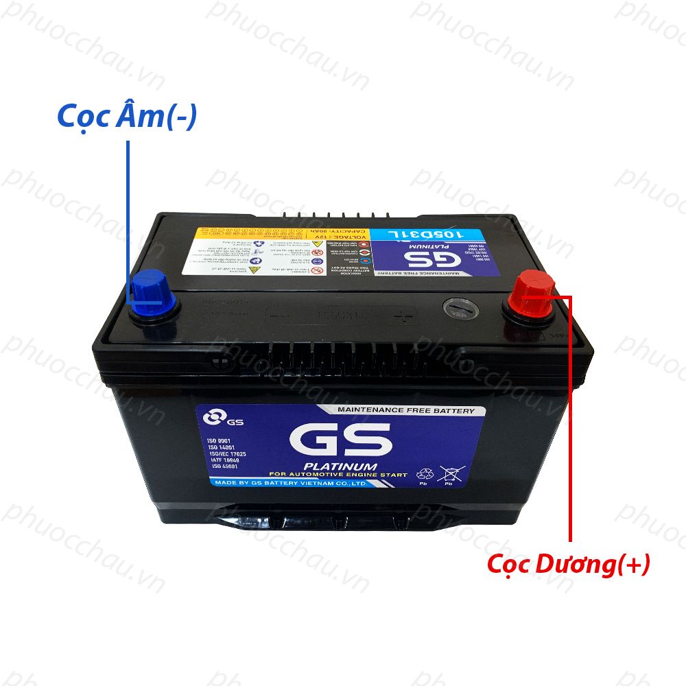 Ắc Quy GS MF 105D31L (12V-90AH)