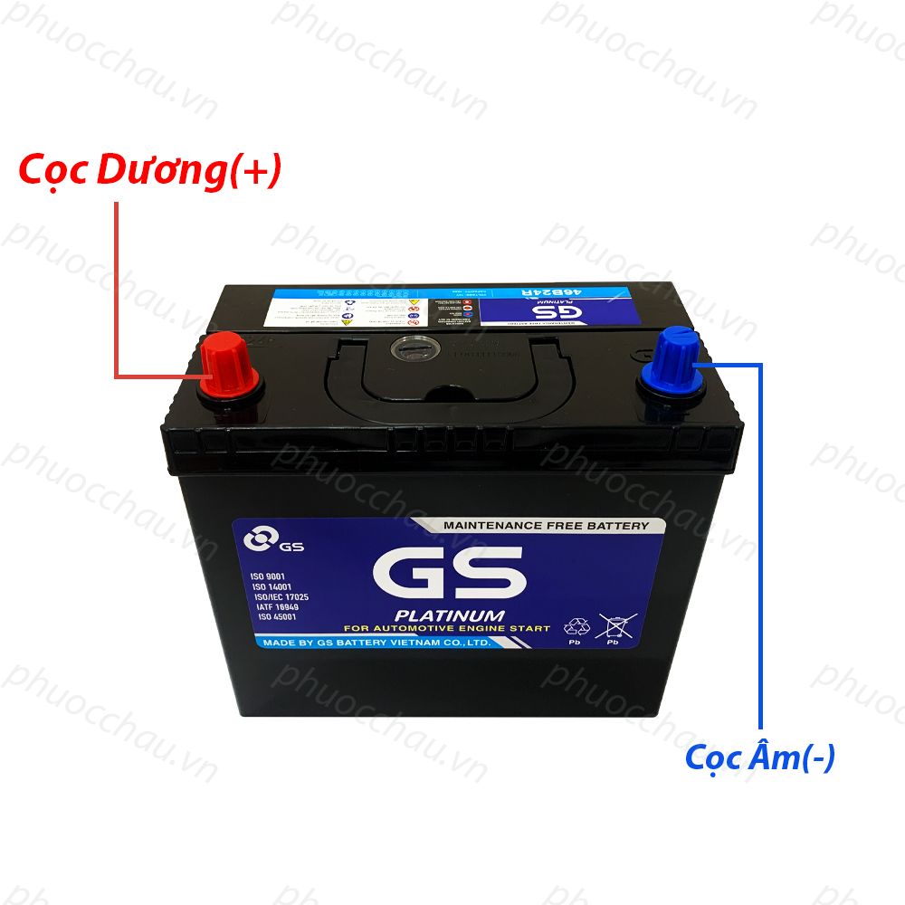 Ắc Quy GS MF 46B24R (12V-45AH)