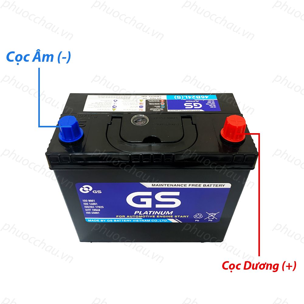 Ắc Quy GS MF 46B24LS (12V-45AH)