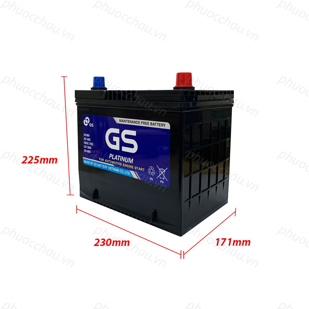 Ắc Quy GS MF 55D23L (12V-60AH)