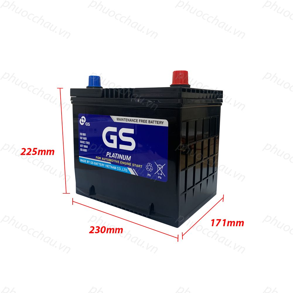 Ắc Quy GS MF 75D23L (12V-65AH)