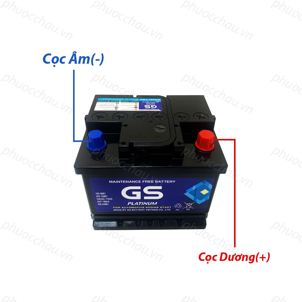 Ắc Quy GS MF DIN45L-LBN (12V-45AH)