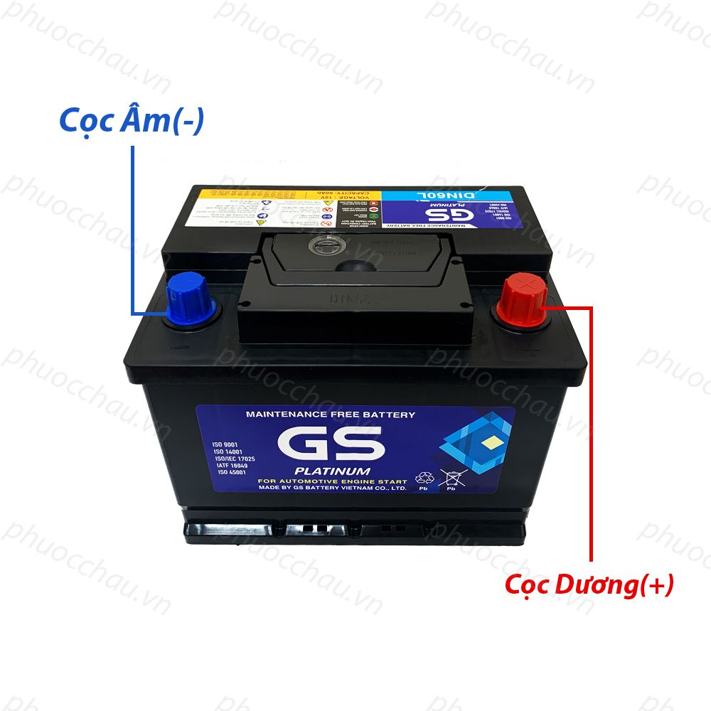 Ắc Quy GS MF DIN60L (12V-60AH)