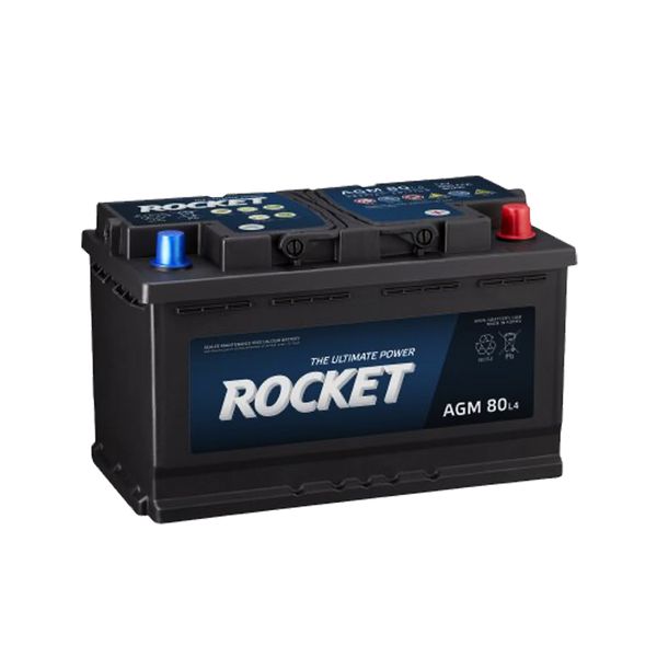 Ắc Quy ROCKET AGM 80 L4 (12V-80Ah)