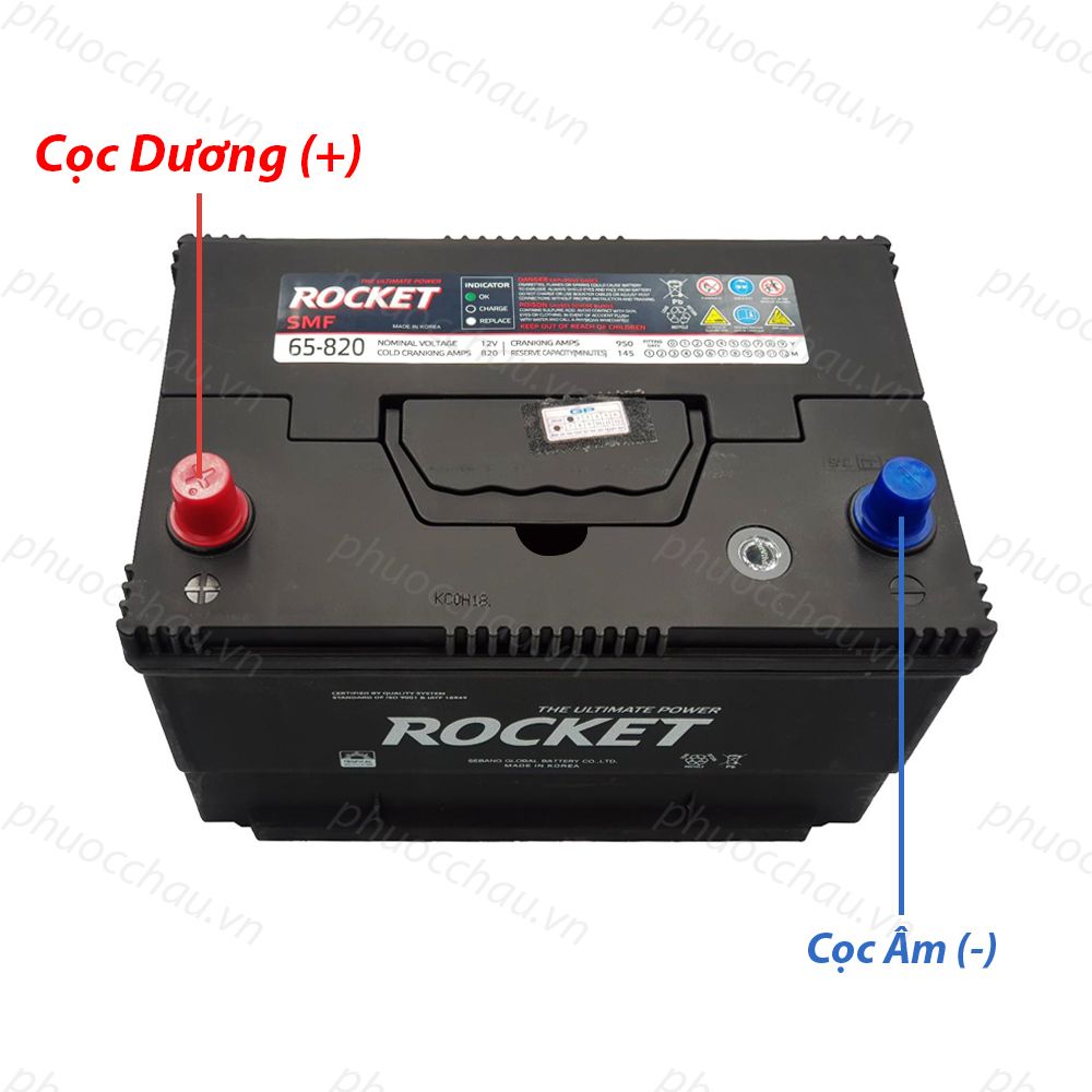 Ắc Quy ROCKET SMF 65-820 (Ford Explorer) 12V-88Ah