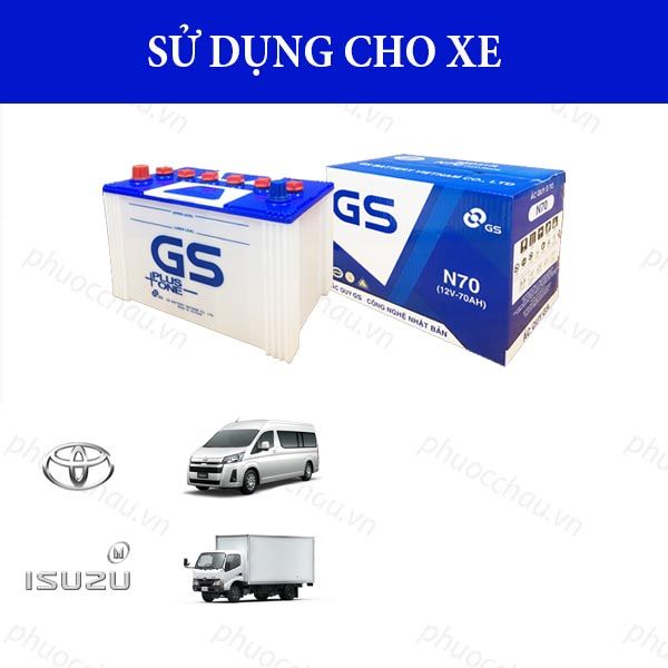 Ắc Quy GS N70 (12V-70AH)