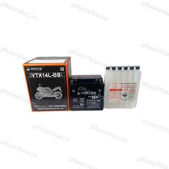 Ắc quy xe moto Toplite YTX14-BS/ YTX14L-BS 12V - 12AH, dùng cho  Harley Davidson, Ducati, Honda, BMW, Piaggio, Kawasaki,...