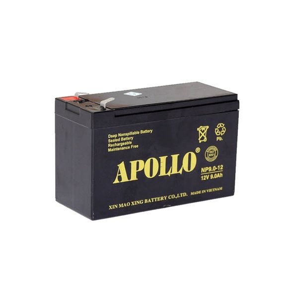 Ắc Quy Apollo NP9-12  12V-9AH, dùng cho xe điện trẻ em ,UPS, loa kéo...