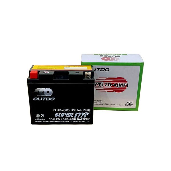 Bình ắc quy xe moto OUTDO YT12B-4 (MF) (12V - 10AH)