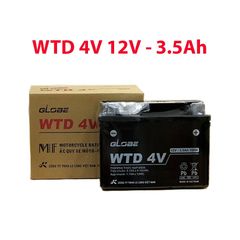 Bình Ắc Quy Khô WTZ5S 12V,4.2Ah / WTD4V 12V3.5Ah hiệu GLOBE Cho Xe WAVE RS100/ WAVE RS 110/ EXCITER 135/ AIRBLADE 110