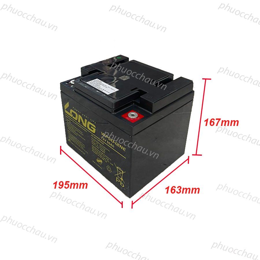 Ắc Quy LONG WP50-12NE (12V-50AH)