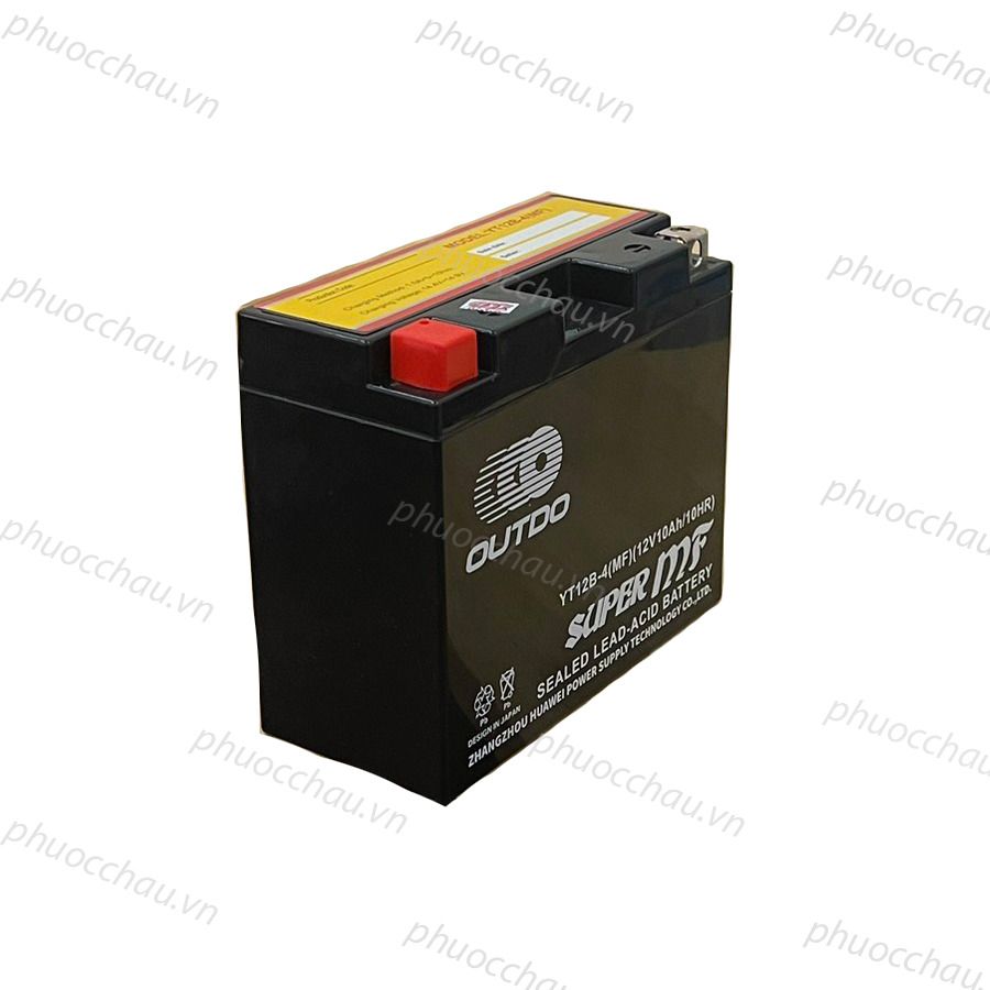 Bình ắc quy xe moto OUTDO YT12B-4 (MF) (12V - 10AH)