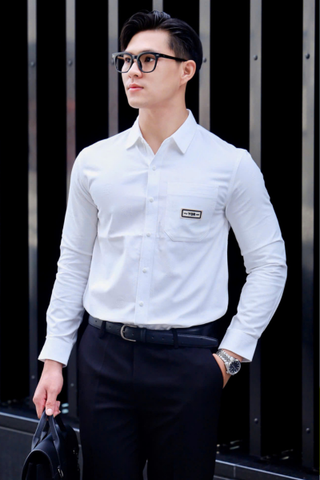 ÁO SƠ MI NAM TAY DÀI TRẮNG DN002015