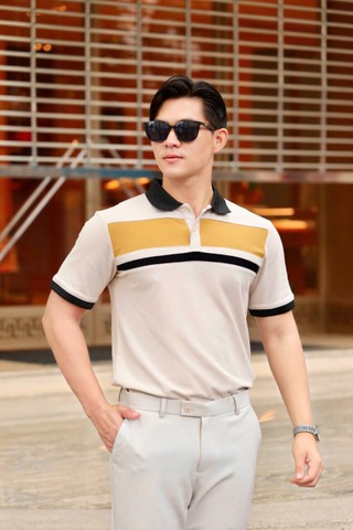 ÁO THUN POLO PHỐI KEM VH003861