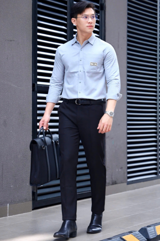 QUẦN TÂY ÂU NAM ĐEN P003777