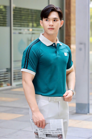 ÁO THUN POLO SO COOL XANH VH003866