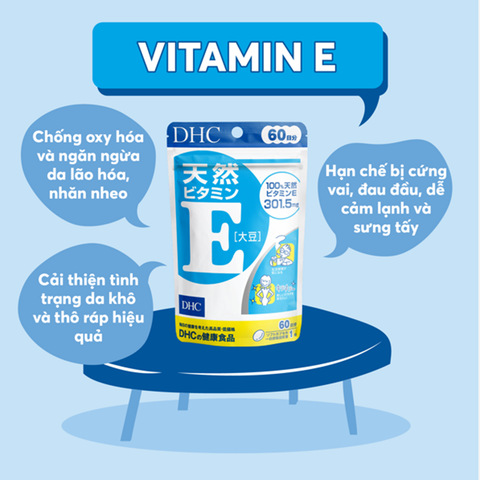 Viên Uống Dhc Bổ Sung Vitamin E 60 Viên