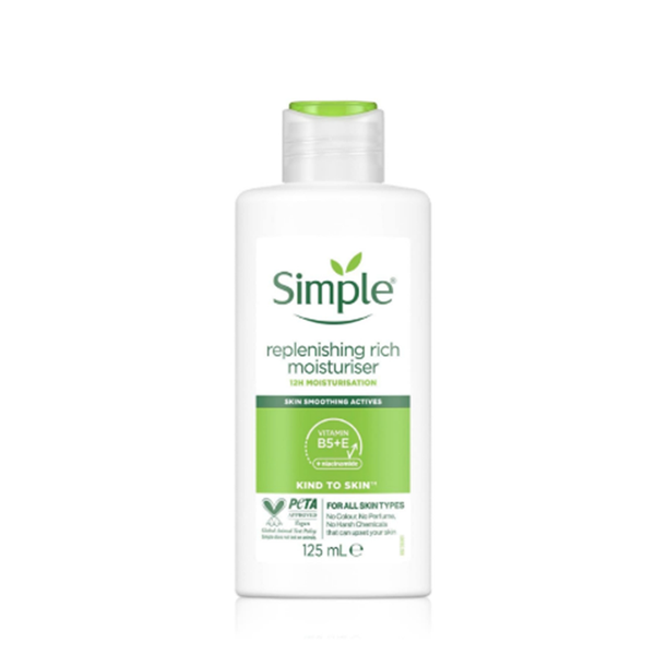 Kem Dưỡng Simple 125ml Kind To Skin Hydrating Light Moisturiser,  chống oxy hóa mạnh mẽ, làm dịu và bảo vệ da