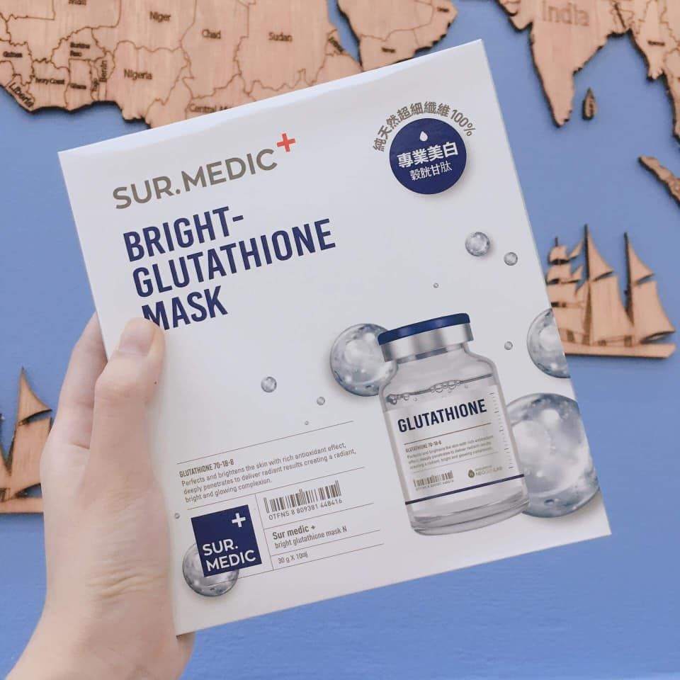 Mặt Nạ Làm Trắng chuyên sâu SUR.MEDIC BRIGHT GLUTATHIONE MASK 30G