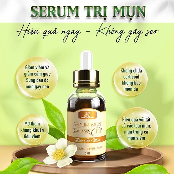 Serum Collagen X3 Ngừa Mụn 5ml