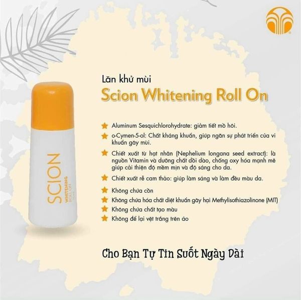 Lăn Khử Mùi Scion 75ml Vàng