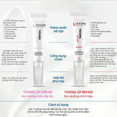 Combo 2 Son Dưỡng Kyung Lab Young Lip 10g, dưỡng phục hồi và cấp ẩm cho môi