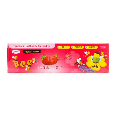 Kem đánh răng trẻ em huong dâu Bee Kids Toothpaste - Strawberry 90g