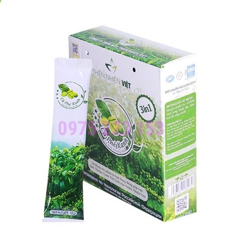 Cà Phê Xanh Kháng Mỡ 160g 10 Gói - 30 Gói