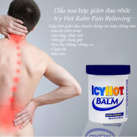 Dầu Cù Là Icy Hot Balm Extra Strength 99g, Giúp giảm đau lưng, nhức mỏi, viêm khớp viêm gân