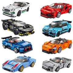 Đồ chơi lắp ráp lego xe đua Racing Car Ferrari Panlos 666011