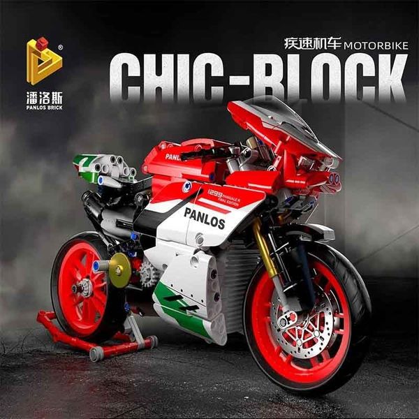 Đồ chơi Lắp ráp mô hình  Xe Moto Ducati 1299 Panigaler Final Edition 803 Mảnh 672001
